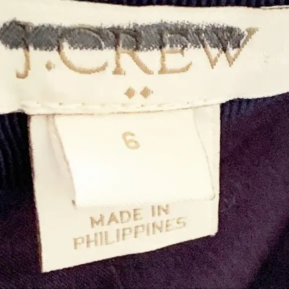 J. Crew Factory Skirt Blue Red Floral Cotton Pencil Mini Skirt Size 6 - Picture 2 of 14